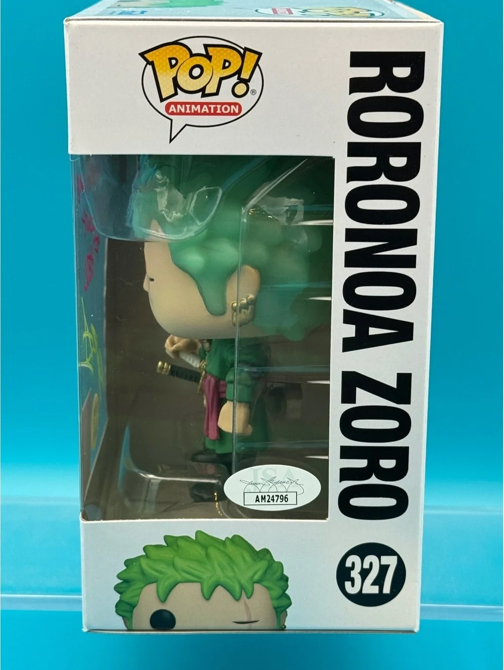 Chris Sabat Signed Zoro One Piece Kody exclusive glow in the dark Funko JSA COA